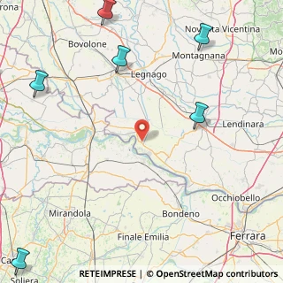 Mappa Via Argine Valle, 45030 Castelnovo Bariano RO, Italia (39.075)