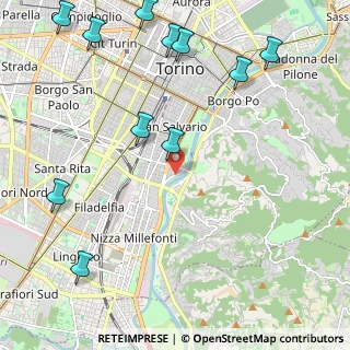 Mappa Corso Galileo Galilei, 10126 Torino TO, Italia (2.89545)