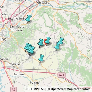 Mappa Via Giuseppe Garibaldi, 10020 Arignano TO, Italia (6.00714)