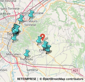 Mappa SP 116, 10020 Chieri TO (8.946)