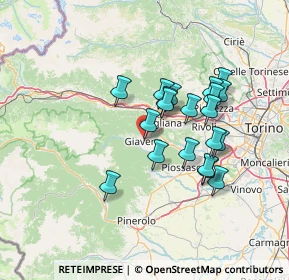 Mappa Piazza Giovanni XXIII Papa, 10094 Giaveno TO, Italia (11.8845)