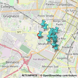 Mappa Via M. Cordero, 10095 Gerbido TO, Italia (1.40143)