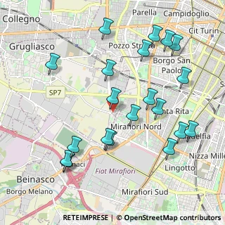 Mappa Via M. Cordero, 10095 Gerbido TO, Italia (2.2425)