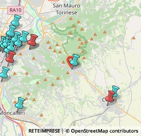 Mappa Via dei Colli, 10025 Pino Torinese TO, Italia (6.556)