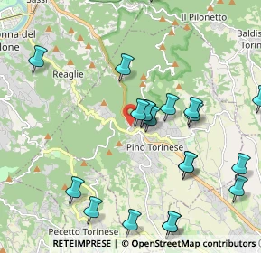 Mappa Via dei Colli, 10025 Pino Torinese TO, Italia (2.3255)