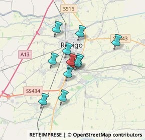 Mappa Viale Primo Maggio, 45100 Rovigo RO, Italia (2.54364)