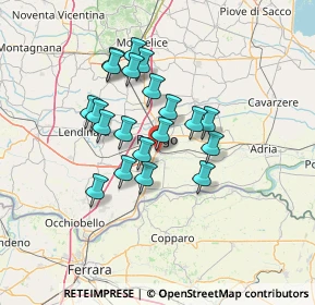Mappa Viale Primo Maggio, 45100 Rovigo RO, Italia (11.0855)