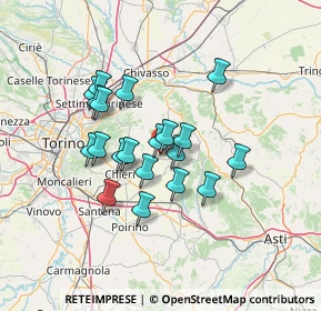 Mappa Mombello Di Torino, 10020 Mombello di Torino TO, Italia (10.9275)