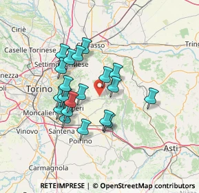 Mappa Mombello Di Torino, 10020 Mombello di Torino TO, Italia (11.706)