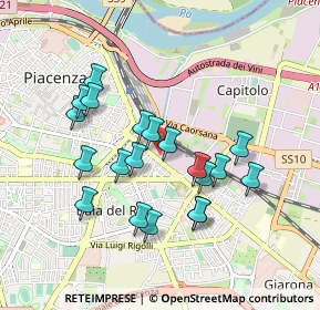 Mappa Via Cristoforo Colombo, 29122 Piacenza PC, Italia (0.8305)