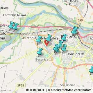 Mappa Via S. Antonio Maria Gianelli, 29121 Piacenza PC, Italia (2.00154)
