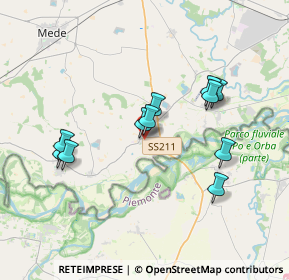 Mappa Via Guasca, 27037 Pieve del Cairo PV, Italia (3.32364)