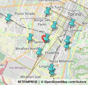 Mappa Via Raffaele Cadorna, 10136 Torino TO, Italia (2.2725)