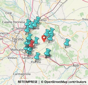 Mappa 10020 Mombello di Torino TO, Italia (11.675)