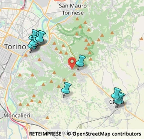 Mappa Via Torino, 10025 Pino Torinese TO, Italia (4.63667)