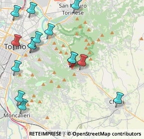 Mappa Via Torino, 10025 Pino Torinese TO, Italia (5.036)