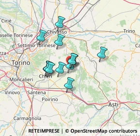 Mappa Via Albugnano, 14022 Castelnuovo Don Bosco AT, Italia (9.43833)