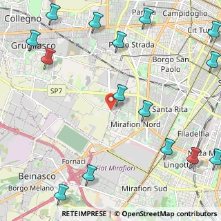 Mappa Via Moncalieri, 10095 Gerbido TO, Italia (3.26333)