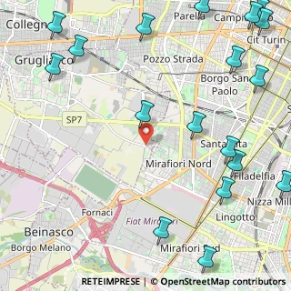 Mappa Via Moncalieri, 10095 Gerbido TO, Italia (3.34389)
