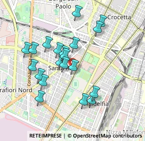 Mappa Via Ettore Fieramosca, 10136 Torino TO, Italia (0.8655)