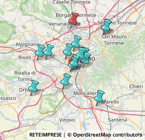 Mappa Via Fieramosca Ettore, 10136 Torino TO, Italia (5.23813)
