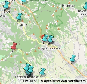 Mappa SR10, 10025 Pino torinese TO, Italia (3.014)