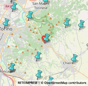 Mappa SR10, 10025 Pino torinese TO, Italia (7.064)