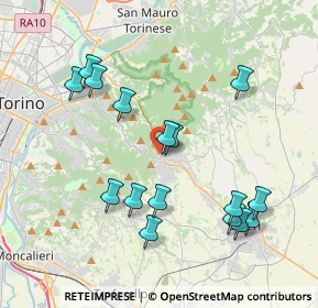 Mappa SR10, 10025 Pino torinese TO, Italia (4.05063)