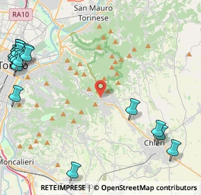 Mappa SR10, 10025 Pino torinese TO, Italia (6.7075)