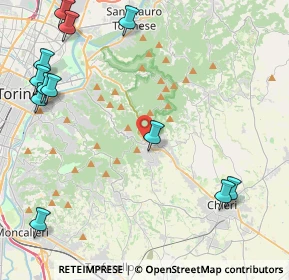 Mappa SR10, 10025 Pino torinese TO, Italia (5.885)