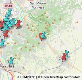 Mappa SR10, 10025 Pino torinese TO, Italia (6.611)