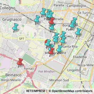 Mappa Via Don Borio, 10095 Grugliasco TO, Italia (1.9025)