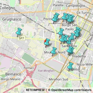 Mappa Via Don Borio, 10095 Grugliasco TO, Italia (2.2455)
