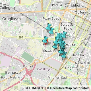 Mappa Via Don Borio, 10095 Grugliasco TO, Italia (1.29)
