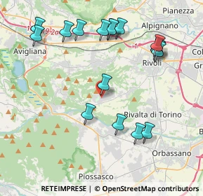 Mappa Via Primo Maggio, 10090 Villarbasse TO, Italia (4.47059)