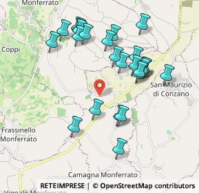 Mappa SP 45, 15030 Conzano AL, Italia (1.924)