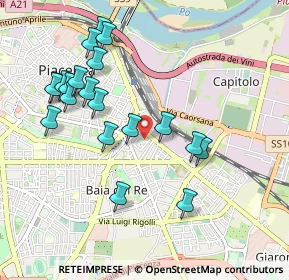 Mappa Via Lorenzo Respighi, 29122 Piacenza PC, Italia (1.0185)