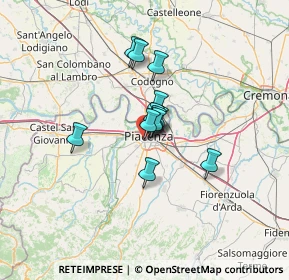 Mappa Piazzale Medaglie D'Oro, 29122 Piacenza PC, Italia (8.01667)