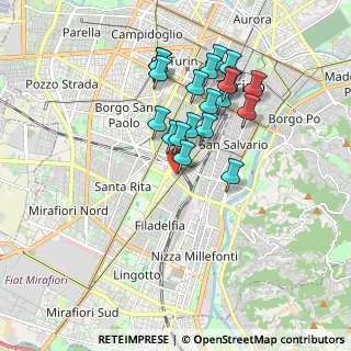 Mappa Via Salvatore Farina, 10134 Torino TO, Italia (1.655)