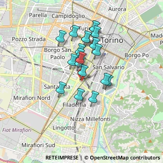 Mappa Via Salvatore Farina, 10134 Torino TO, Italia (1.457)