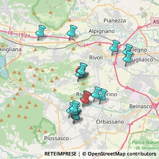 Mappa Via Rocciavrè, 10090 Villarbasse TO, Italia (3.58647)