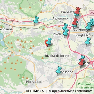 Mappa Via Rocciavrè, 10090 Villarbasse TO, Italia (6.25824)