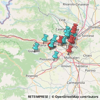 Mappa Via Rocciavrè, 10090 Villarbasse TO, Italia (10.78684)