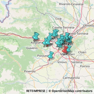 Mappa Via Rocciavrè, 10090 Villarbasse TO, Italia (9.7075)