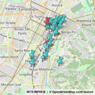 Mappa Via Saluzzo, 10133 Torino TO, Italia (1.573)