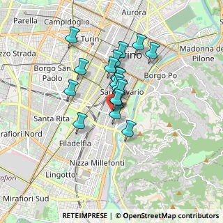 Mappa Via Saluzzo, 10133 Torino TO, Italia (1.26333)