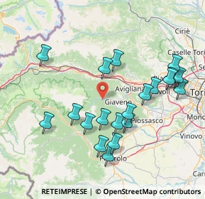 Mappa Via Montenero, 10050 Coazze TO, Italia (15.749)