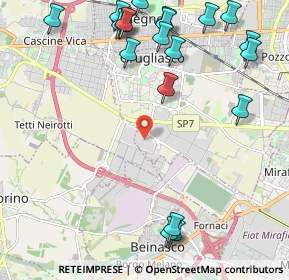 Mappa Strada del Portone, 10098 Grugliasco TO, Italia (2.8265)