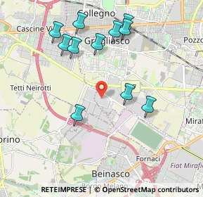 Mappa Strada del Portone, 10098 Grugliasco TO, Italia (2.04727)
