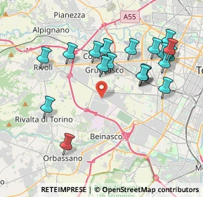 Mappa Strada del Portone, 10098 Grugliasco TO, Italia (4.09158)